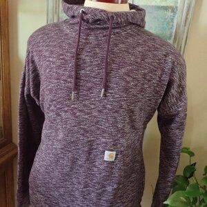 Carhartt Women's Pullover Hoodie Relaxed Fit Sz S 103591 V23 Heather Purple